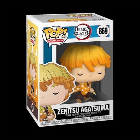 Funko pop animation demon slayer  zenitsu agatsuma