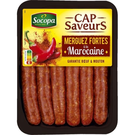 Merguez forte a la marocaine x6 330g Socopa