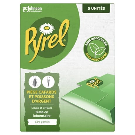 Pyrel pieges cafards et poissons d'argent sans insecticides