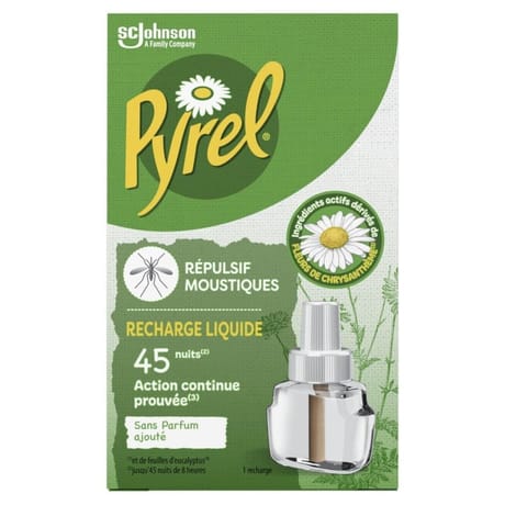 Pyrel recharge électrique liquide 45 nuits 32ml
