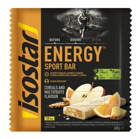 Isostar barres high energy multifruits 3 x 20g