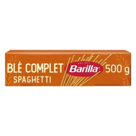 Barilla pates integrale spaghetti n 5 au blé complet 500g