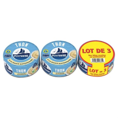 Petit navire thon à la mayonnaise 140g x 3