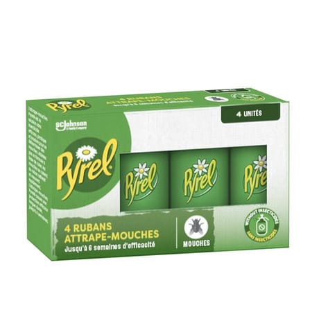 Pyrel rubans attrape mouches sans insecticides x4