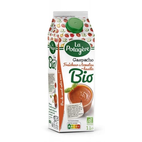 La potagère gaspacho fraicheur de tomates bio 1l