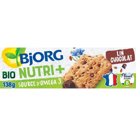 Bjorg biscuits lin chocolat bio 138g