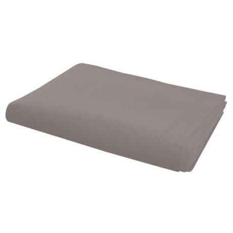 Drap plat 240x310 "uni 57 fils taupe"