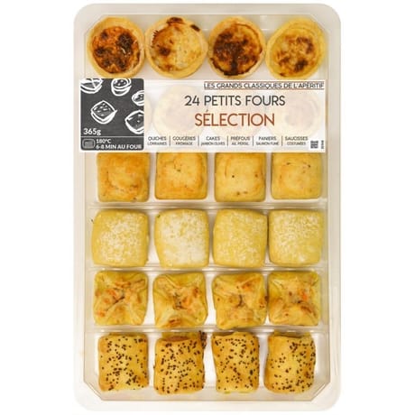 Petits fours apéritif, x24, 365gr