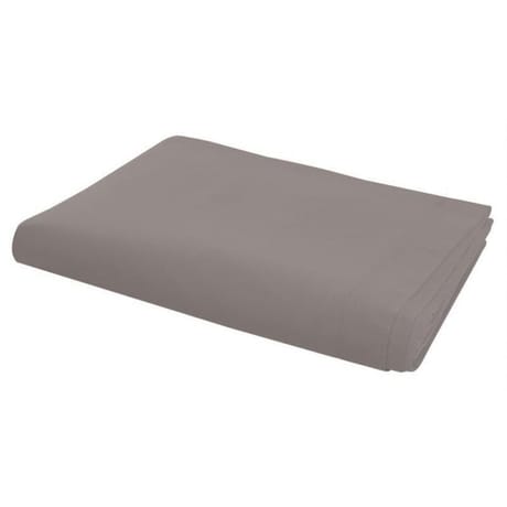 Drap plat 180x290 "uni 57 fils taupe"