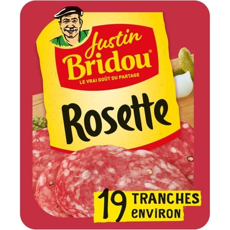 Justin Bridou les belles tranches rosette 19 tranches 170g