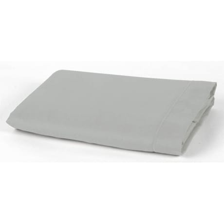 Drap plat 240x310 "uni 57 fils gris perle"