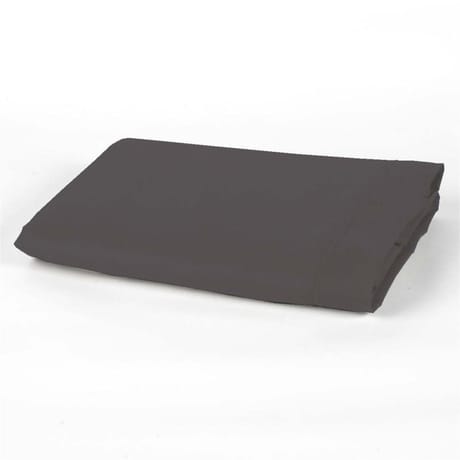 Drap plat 240x310 "uni 57 fils gris carbone"