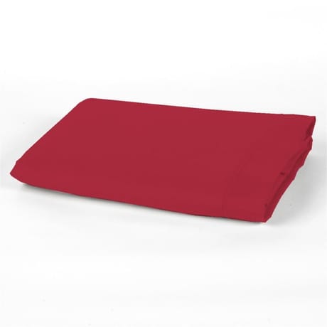 Drap plat 240x310 uni rouge 57 fils