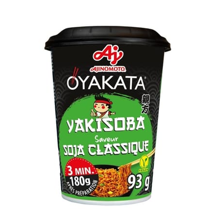 Oyakata nouilles sautées yakisoba cup soja classique 93g