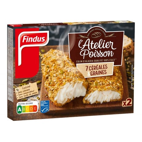 Findus colin d'Alaska msc aux 7 céréales & graines msc 250g