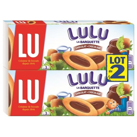 Lu barquette chocolat 2x120g