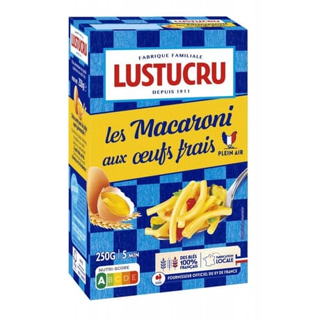 Lustucru macaroni aux oeufs frais 250g