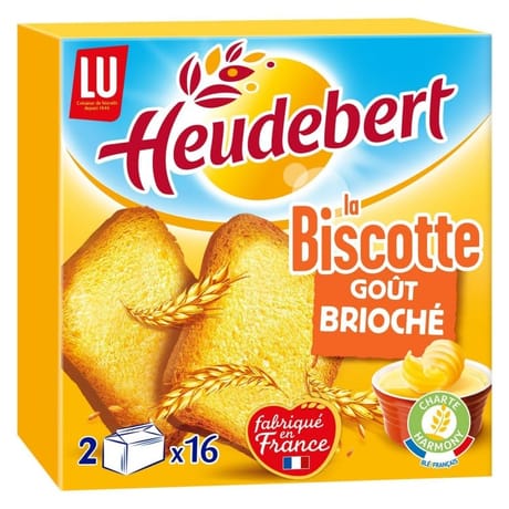 Lu heudebert biscotte goût brioche 290g