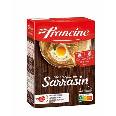 Francine préparation pour crêpes sarrasin 440g