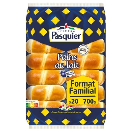 Brioche Pasquier 20 pains au lait 700g maxi famillial
