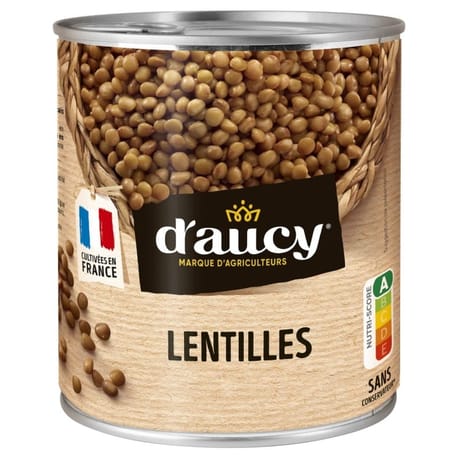 D'aucy lentilles préparées 4/4 530g