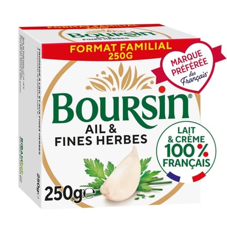 Boursin gourmand ail & fines herbes 250g