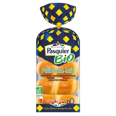 Brioche Pasquier 8 pains au lait bio 280g