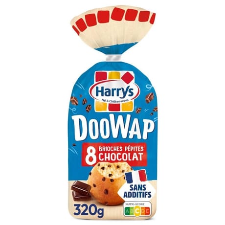 Harrys Doowap brioches sans additifs aux pépites de chocolat x8 320g