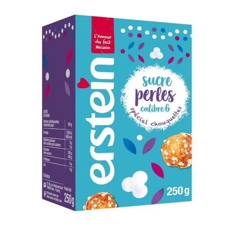 Erstein sucre perles étui boîte verseuse 250g