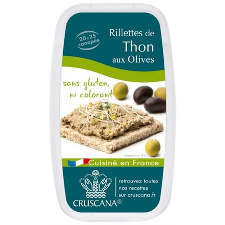 Cruscana rillettes de thon aux olives 120g