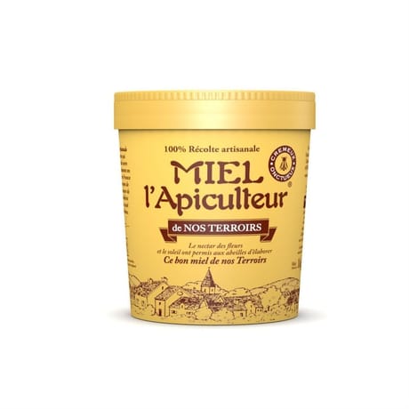 Miel l'Apiculteur miel de nos terroirs, récolte locale Pot carton 1 Kg