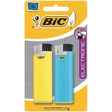 Bic briquet j38 maxi électronique standard x2