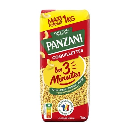 Panzani coquillettes cuisson rapide 1kg