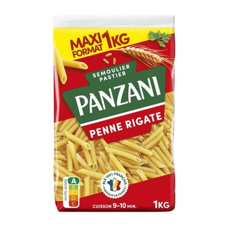 Panzani pâtes fantaisies penne rigate cello 1kg
