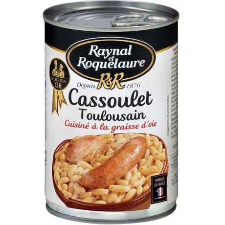 Raynal et Roquelaure cassoulet toulousain cuisiné à la graisse d'oie - plat cuisiné 420g