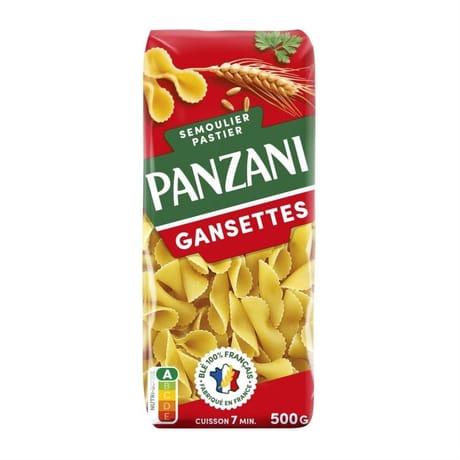 Panzani pâtes gansettes 500g