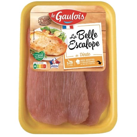 Le Gaulois la belle escalope de dinde x2 240g