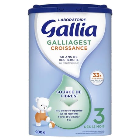 Gallia 3 galliagest croissance 900g à partir de 12 mois