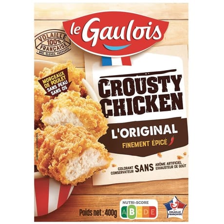 Le Gaulois crousty chicken original 400g