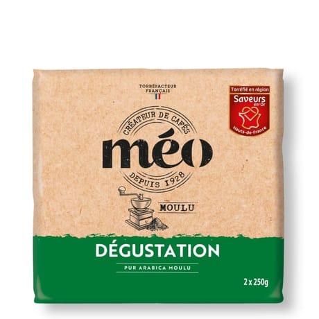 Méo café dégustation moulu 2x250g - 500g