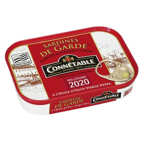 Connetable sardines de garde à l'huile d'olive vierge extra 115g