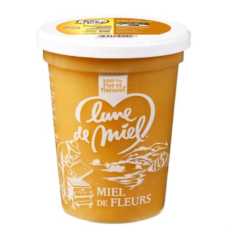 Lune de Miel miel de fleurs pot plastique 500g
