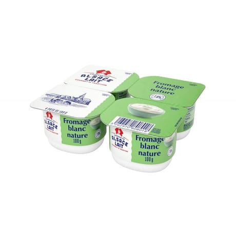 Alsace Lait fromage blanc nature 4 x 100g