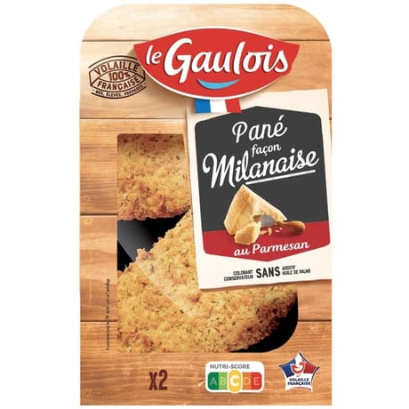 Le Gaulois pané milanaise au parmesan x2 200g