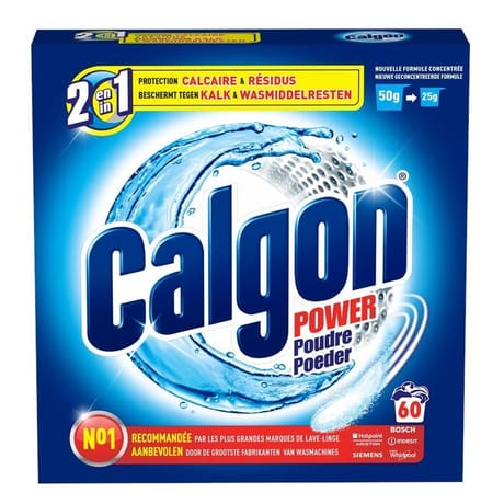 Calgon poudre 2 en 1 60 doses 1.5 kg