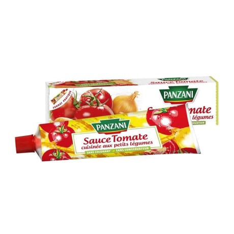 Panzani sauce tomates cuisinées légumes tube 180g