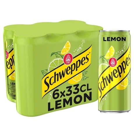 Schweppes lemon boite slim 6x33cl