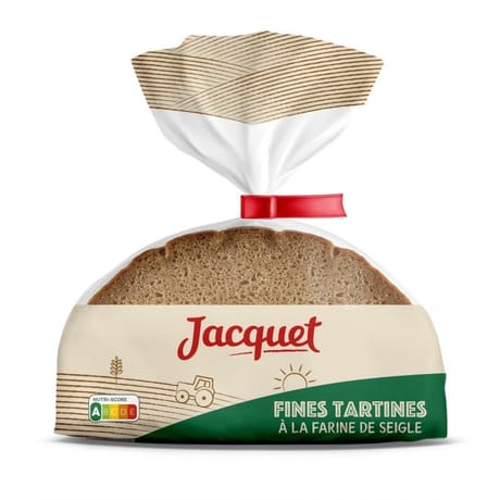 Jacquet fines tartines à la farine de seigle 500g