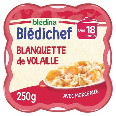 Blédina blédichef blanquette de volaille dès 18 mois 250g