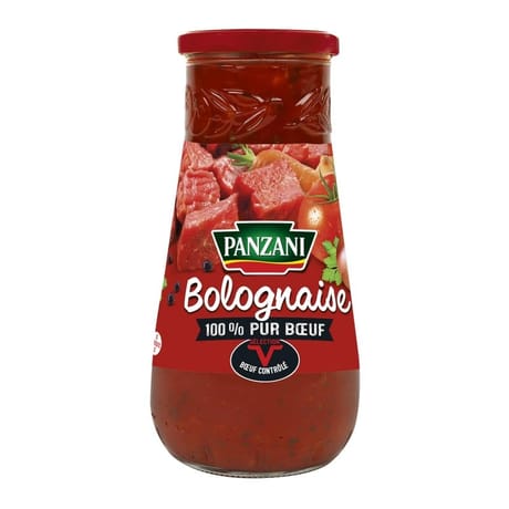 Panzani sauce bolognaise pur boeuf 650g